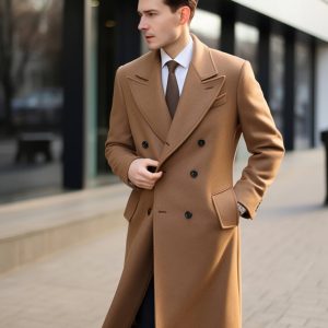 A tailored overcoat