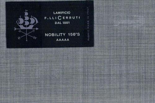 Lanificio Cerruti Super 150s Suit Fabric - Italy - Silver Sharkskin